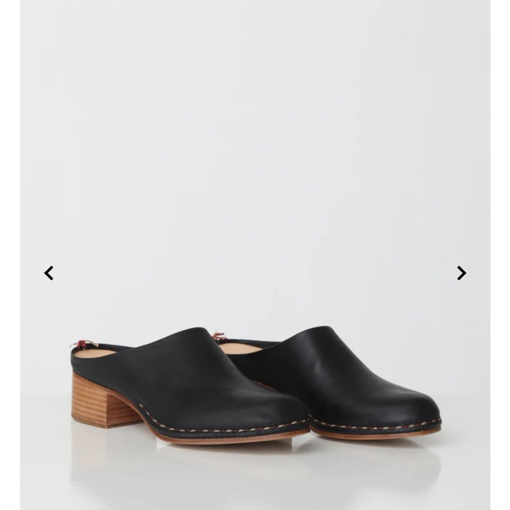 FEIT Black mule new in box Sz 40